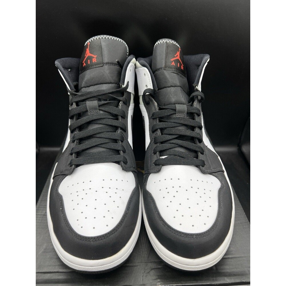 Air Jordan 1 Mid 'Red Black Toe' Men’s Size 13 (852542-100) VNDS OG ALL CLEAN! - Picture 6 of 16